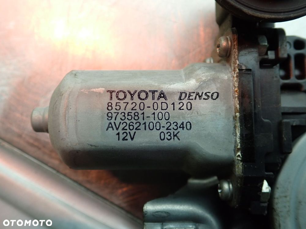 PODNOŚNIK SZYB PRAWY TYŁ TOYOTA COROLLA E15 85720-0D120 - 4