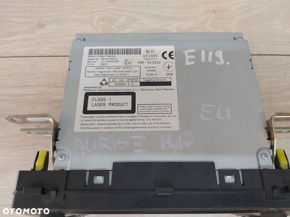 Toyota Auris II Radio wyświetlacz nawigacji 86140-02010 - 4