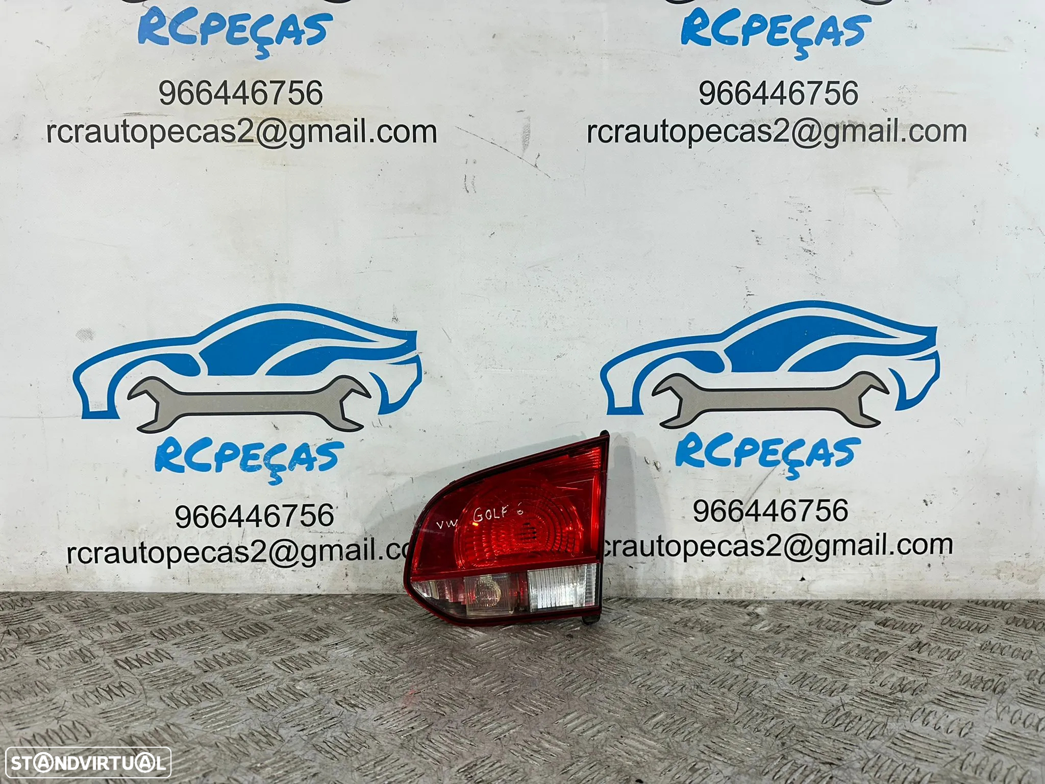 .Farolim Tras Traseiro Mala Original VW Volkswagen Golf 6 Mk6 VI 2006 - 2013 - 2