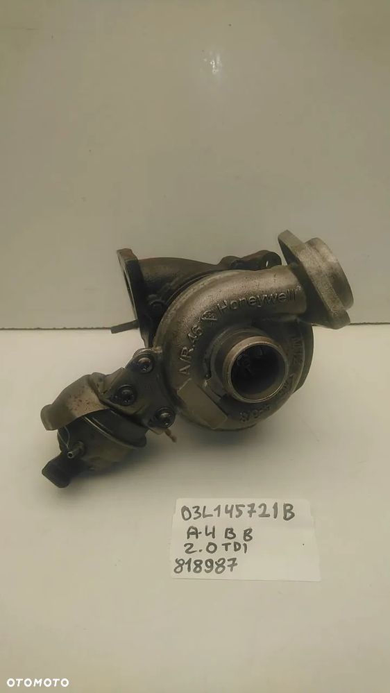 TURBOSPRĘŻARKA 2.0 TDI 163KM 170KM 177KM CGLA CGLB CGLC CGLD CMGA CMGB A4 B8 03L145721B - 1