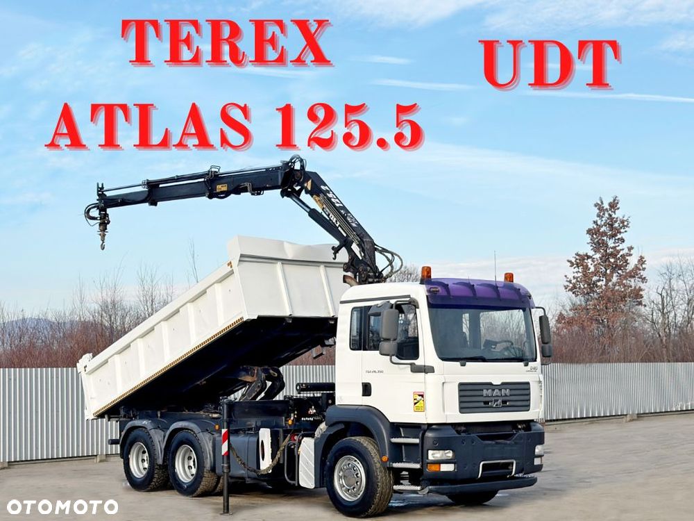 MAN TGA 26.350 *WYWROTKA 4,90m *TEREX ATLAS 125.2 * 6x4 * STAN BDB - 1