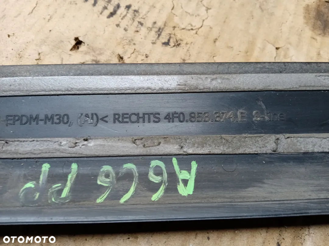 Listwa progowa progu prawy przód przednia prawa Audi A6 C6 4F0853374C - 6