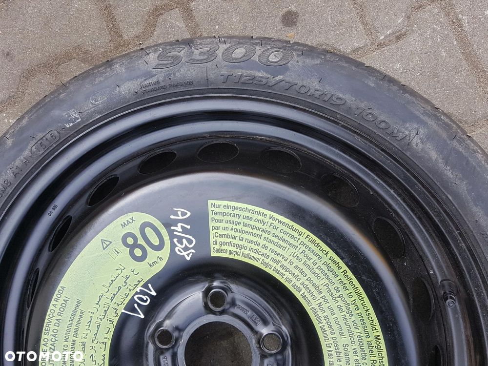 AUDI A4 B8 08-16r A5 8T KOŁO DOJAZDOWE 19 5X112 8K0601027F - 4