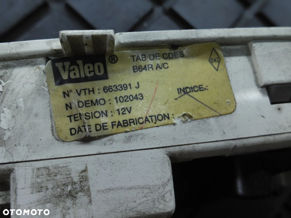 RENAULT MEGANE I PANEL STEROWANIA NAWIEWU KLIMATYZACJI 663391J - 3