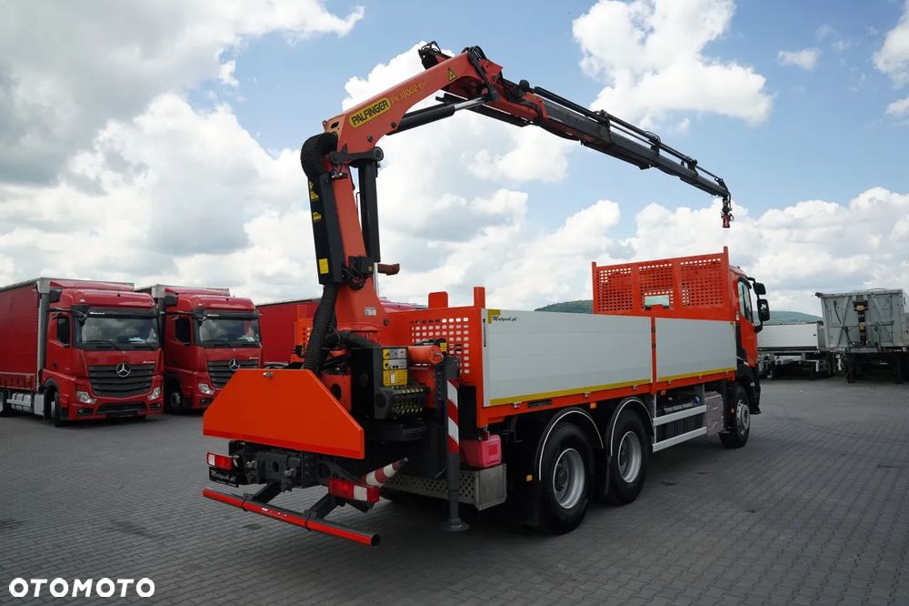 Renault C 430 / 6x4 / SKRZYNIOWY 6,5 M + HDS PALFINGER PK 18 002-EH C  / WYSÓW 12,5 M / STEROWANIE RADIOWE / ROTATOR / WIDŁY DO PALET - 5