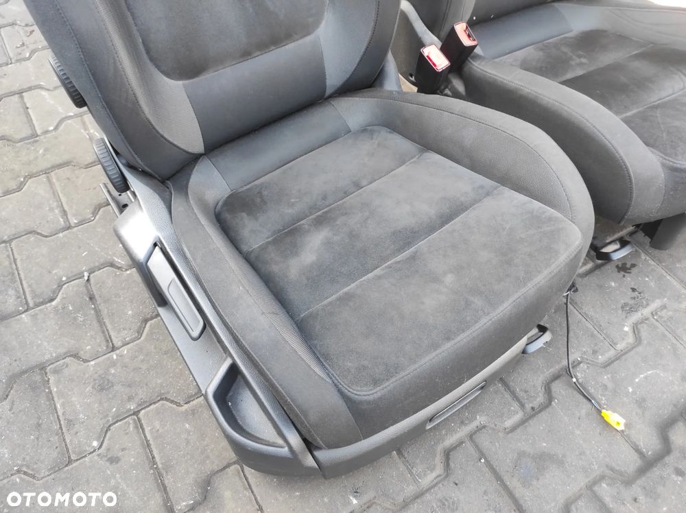 VW GOLF 5 6 PLUS FOTELE TAPICERKA SIEDZENIA KOMPLET SPORTY ALCANTARA STOLIKI KANAPA WYSYŁKA !!!! - 4