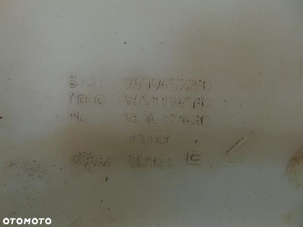 PEUGEOT 307 SW LIFT 1.4 16V ZBIORNICZEK SPRYSKIWACZ 9650452280 - 7