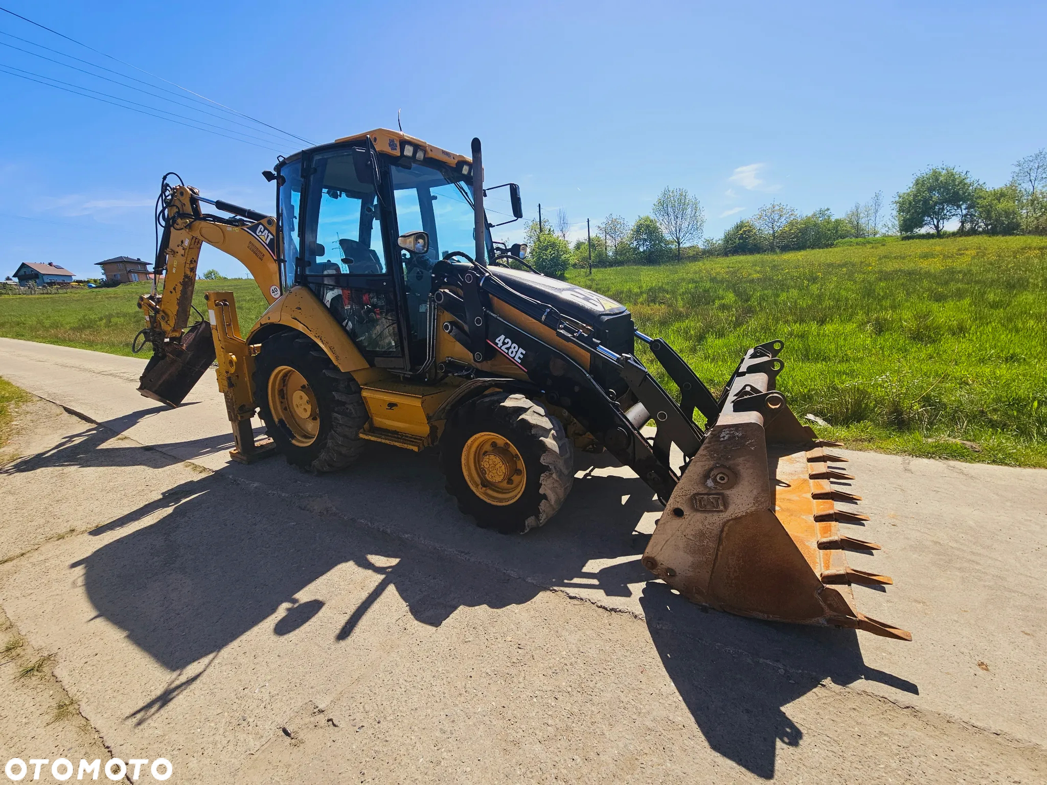 Caterpillar CAT 428E* KOPARKO ŁADOWARKA CATERPILLAR 428E* ŁYŻKA SKARPOWA HYDRAULICZNA* ZAMIANA* SKUP* FINANSOWANIE* LEASING** - 4