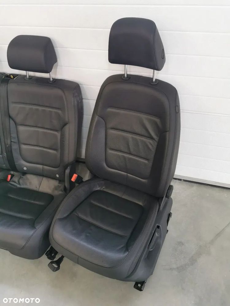 VW TOUAREG 7P 10-18R FOTEL FOTELE KOMPLET KANAPA SKÓRA - 7