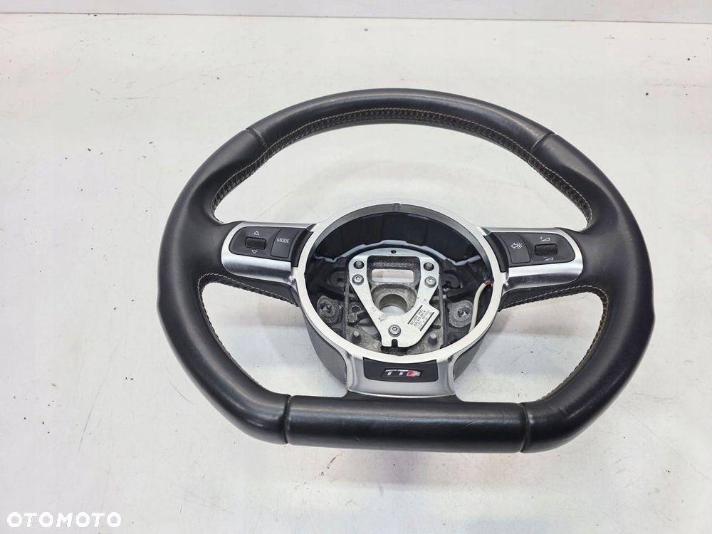 KIEROWNICA SKÓRA MULTI BIAŁA NIĆ ŚCIĘTA AUDI TT TTS 8J 8J0419091K BDB 23/25 - 2