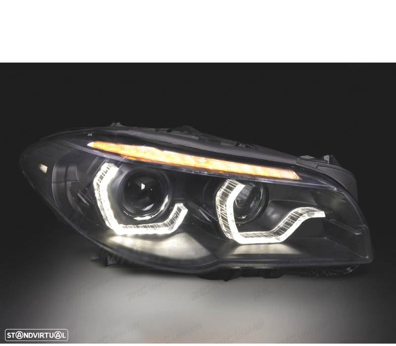 FAROIS BMW F10 F11 10-13 XENON DRL NEGRO - 2