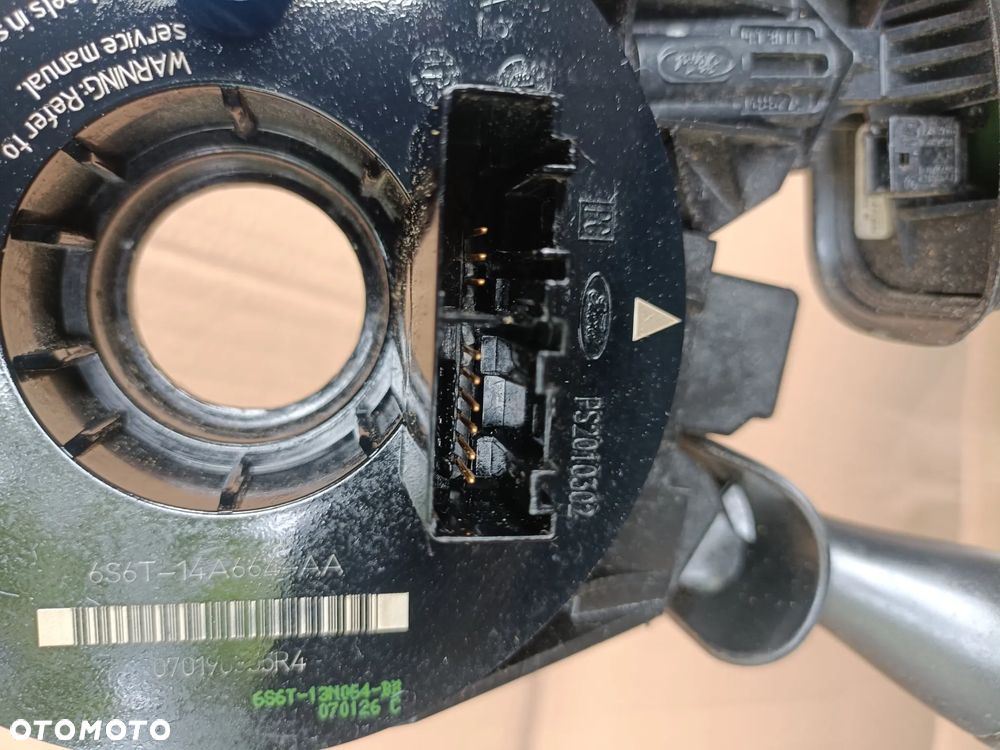 FORD FIESTA MK6 02-08 r. przełącznik zespolony manetki 1S7T13335AE TAŚMA AIRBAG + - 5