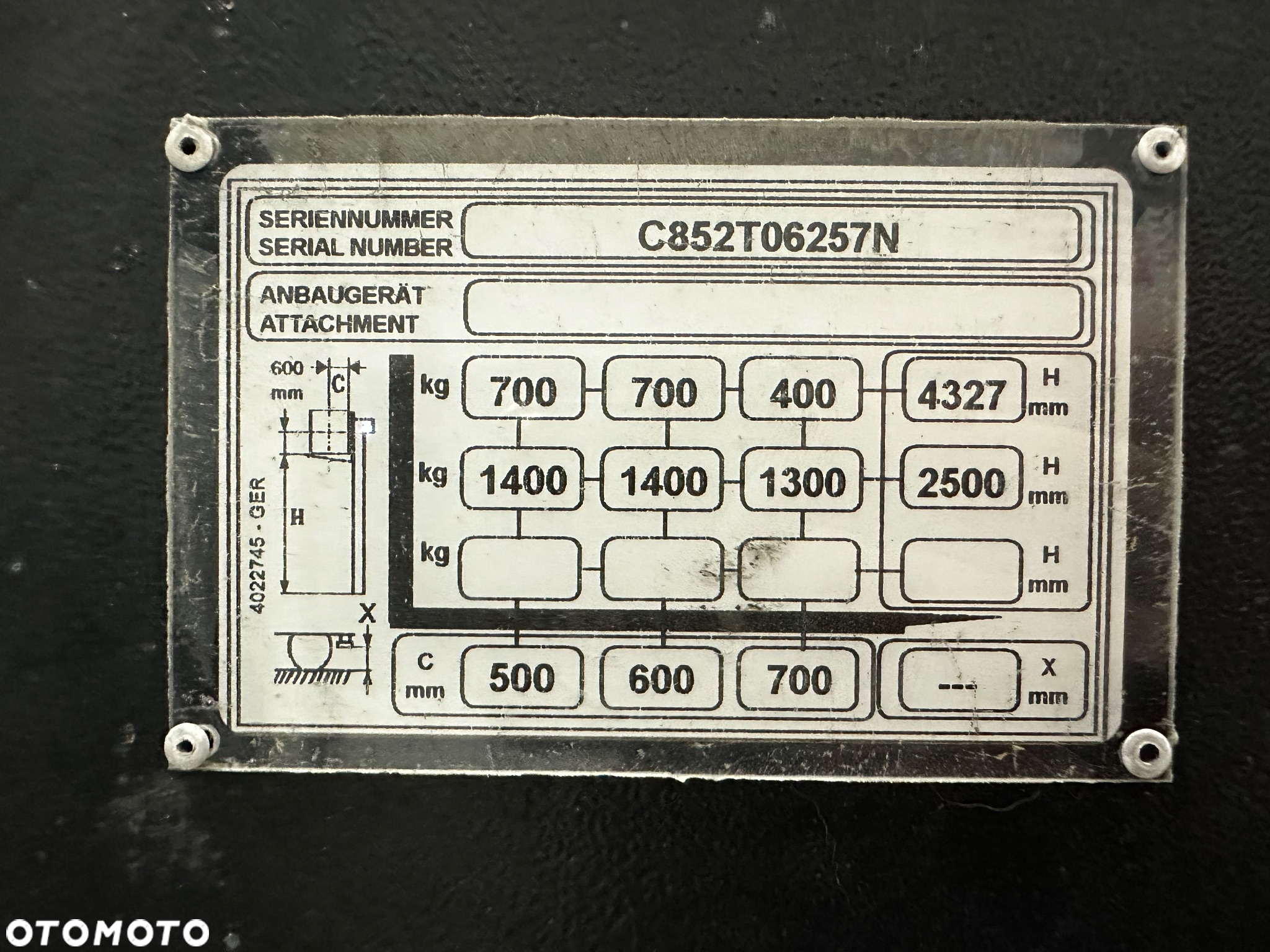 Yale MS16 elektryczny wózek ręczny Paleciak Triplex 4,3M / 1,4T - 7