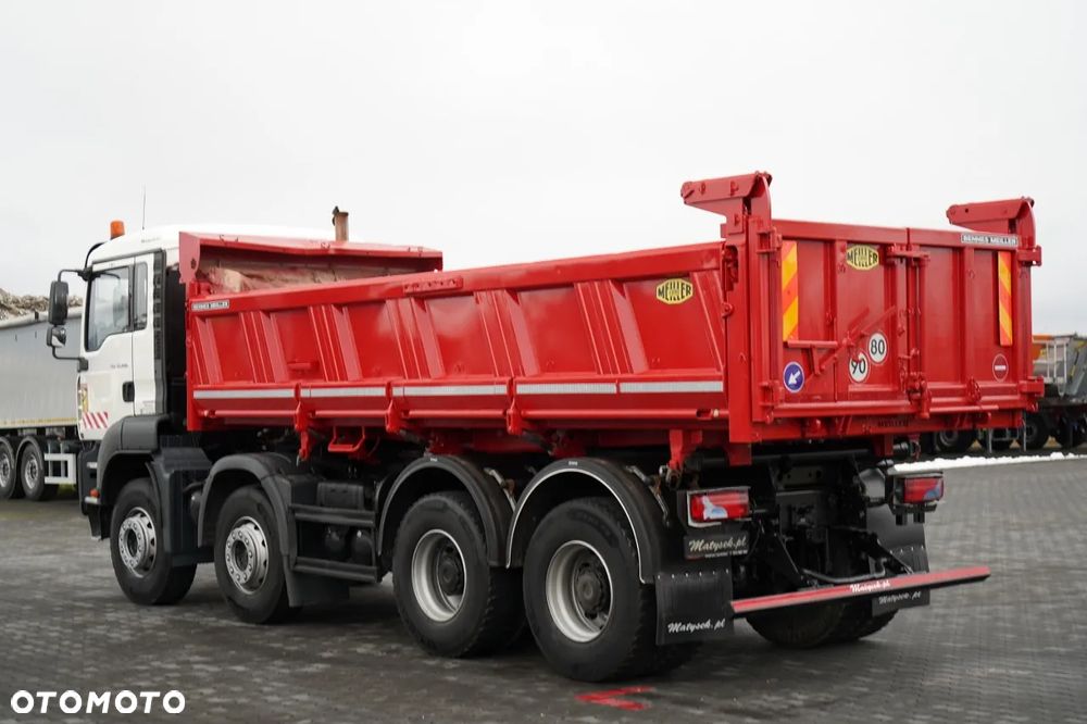 MAN TGA 35.400 / 8X4 / WYWROTKA 2 STR. / HYDROBURTA / HYDROKLAPA / MANUAL / MEILLER KIPPER - 12