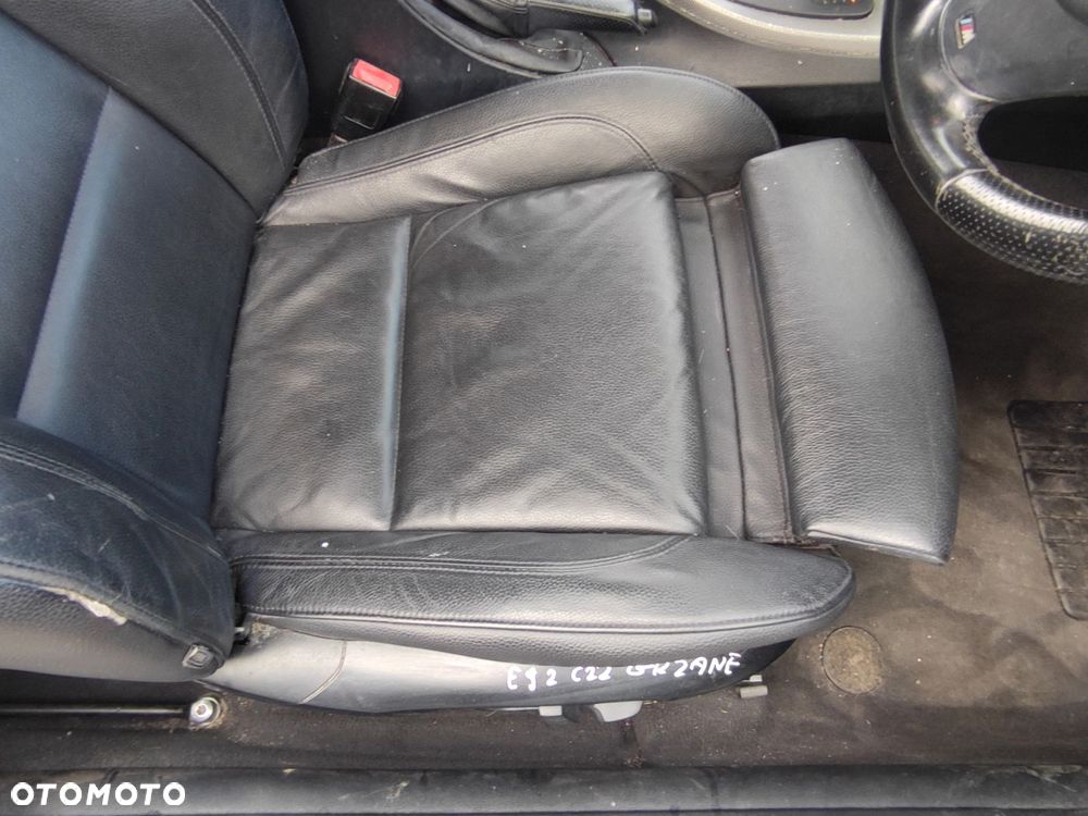 FOTEL PRAWY PRZÓD PRZEDNI M PAKIET CZARNA SKÓRA GRZANY BMW E92 LIFT - 2