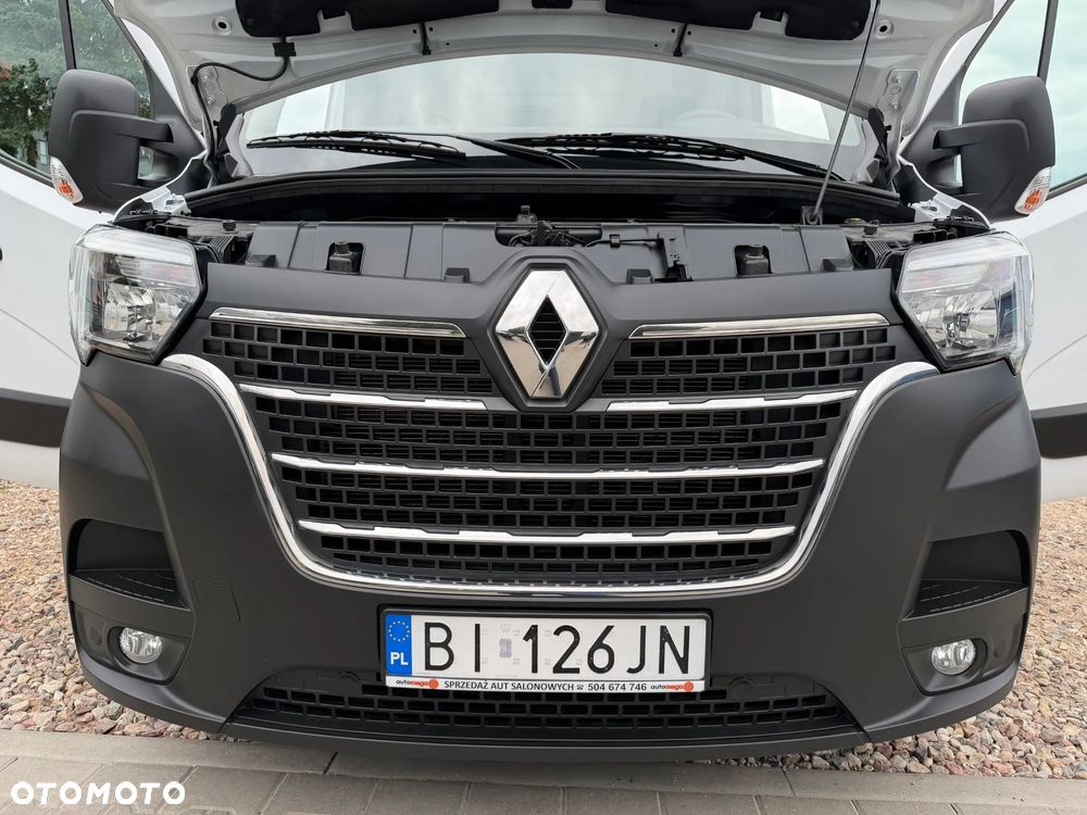 Renault MASTER L3H2 MAXI MOCNY SILNIK 2.3DCI Rozrząd na ŁAŃCUCHU, Pełna zabudowa paki, Zawiasy drzwi tył 180' DMC3.5t Duża ładowność 1302Kg, Homologacja VAT-1, Parktroniki, Minibar, Stolik EasyLife, Lustro WideView, Oświetlenie LED, Tempomat, Halogeny, Pakiet Chrom Design, Szare wnętrze, SERWIS ASO RENAULT!! - 25