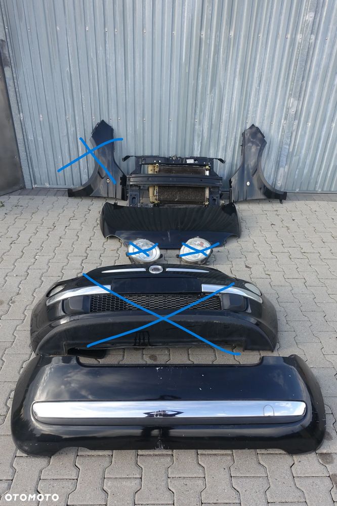 PRZÓD MASKA  CHŁODNICE BŁOTNIK PRAWY FIAT 500 891/B - 1
