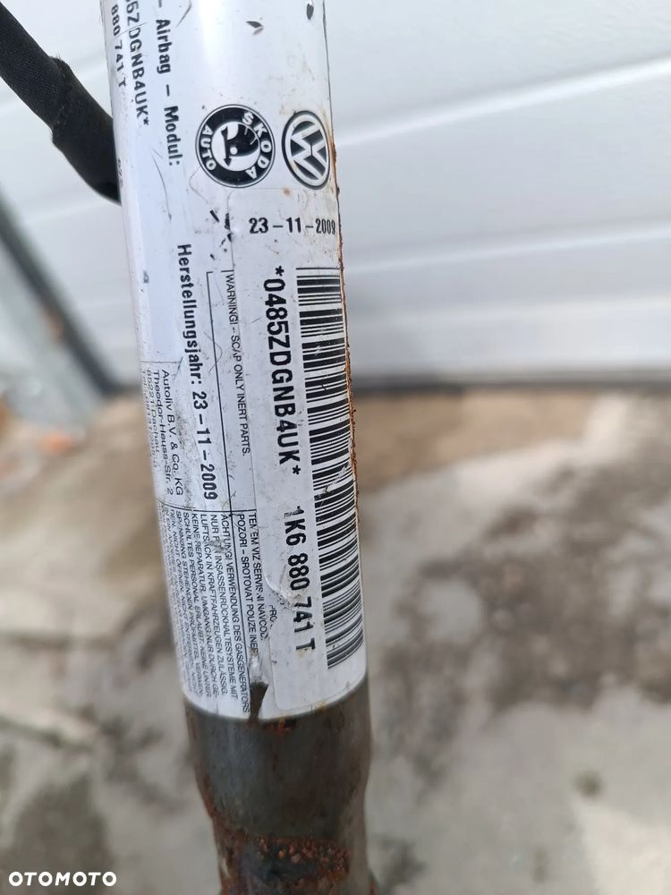 KURTYNA LEWA PODUSZKA AIRBAG VOLKSWAGEN GOLF VI 6 - 2