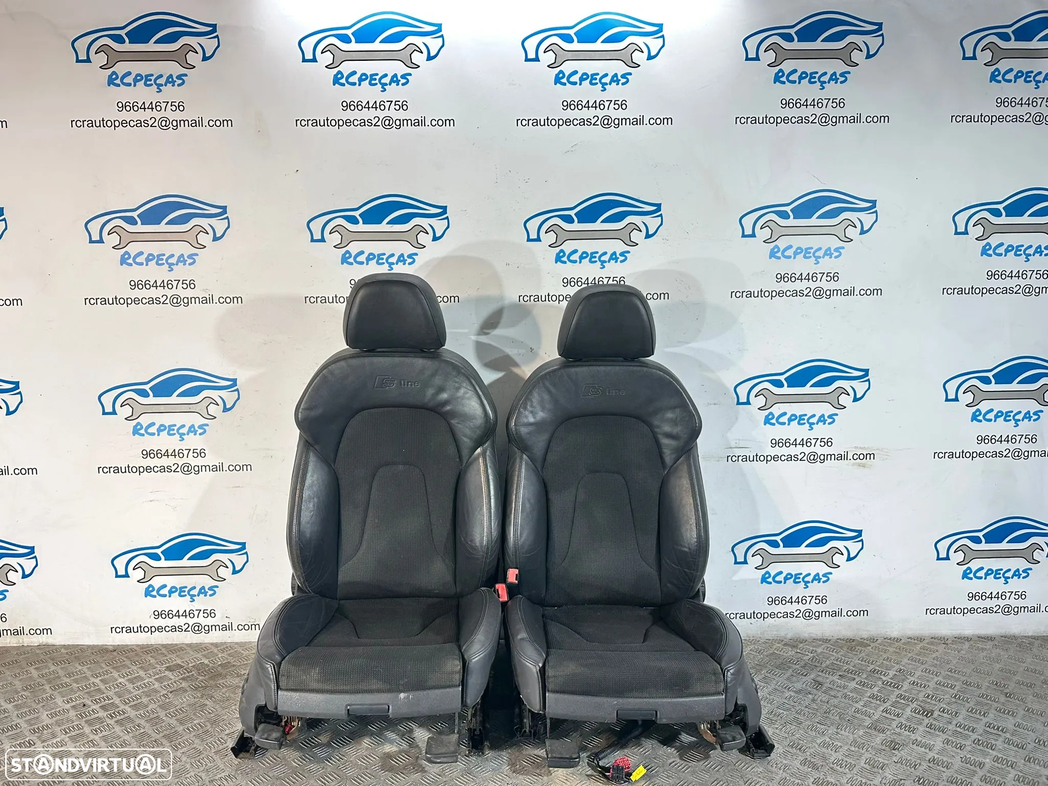 .Conjunto Bancos Pele Tecido S-Line Audi A4 B8 Avant 2007 - 2017 - 8