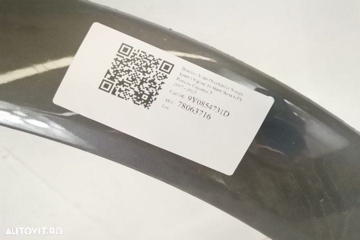 Bandou Aripa Overfender Stanga Spate Original In Stare Buna GTS Porsch - 4