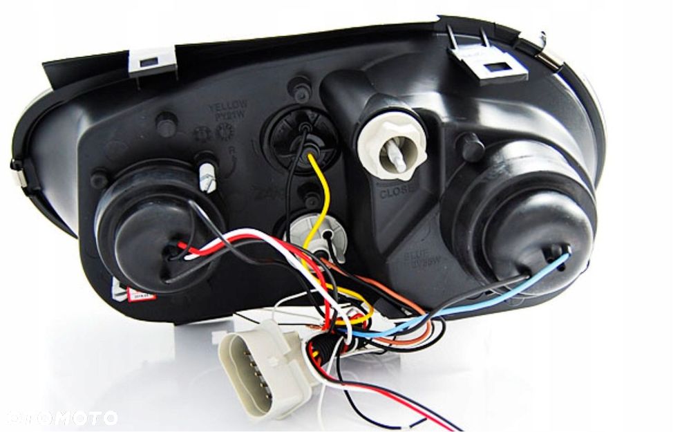Reflektory Lampy kpl Ringi Angel Eyes Led Tuning Black VW Golf IV 4 1j 1998 - 5