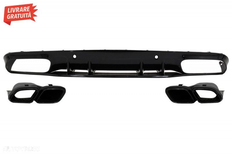 Bara Fata cu Difuzor Spate Mercedes C-Class A205 Cabriolet C205 Coupe - 8