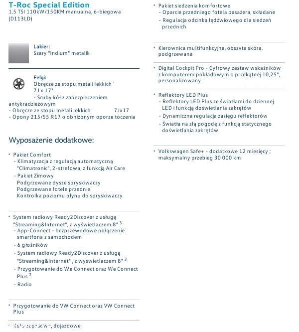 Volkswagen T-Roc 1.5 TSI Special Edition - 20