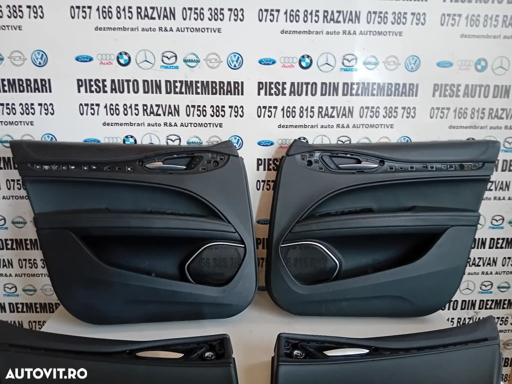 Fata Tapiterie Usa Din Piele Alfa Romeo Stelvio 2017-2022 Volan Stanga Impecabile - 2