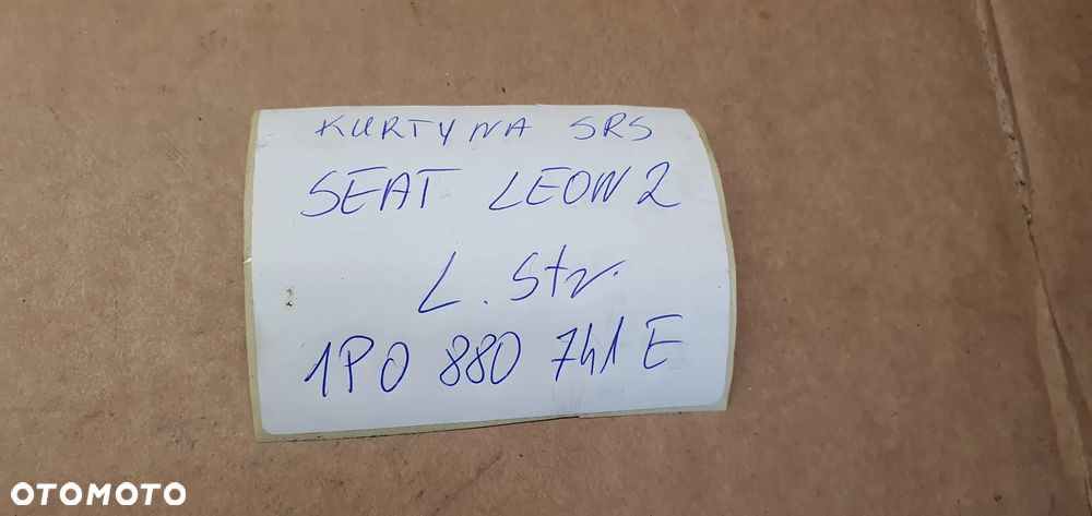 Kurtyna airbag boczna lewa Seat Leon II 1P0880741E - 8
