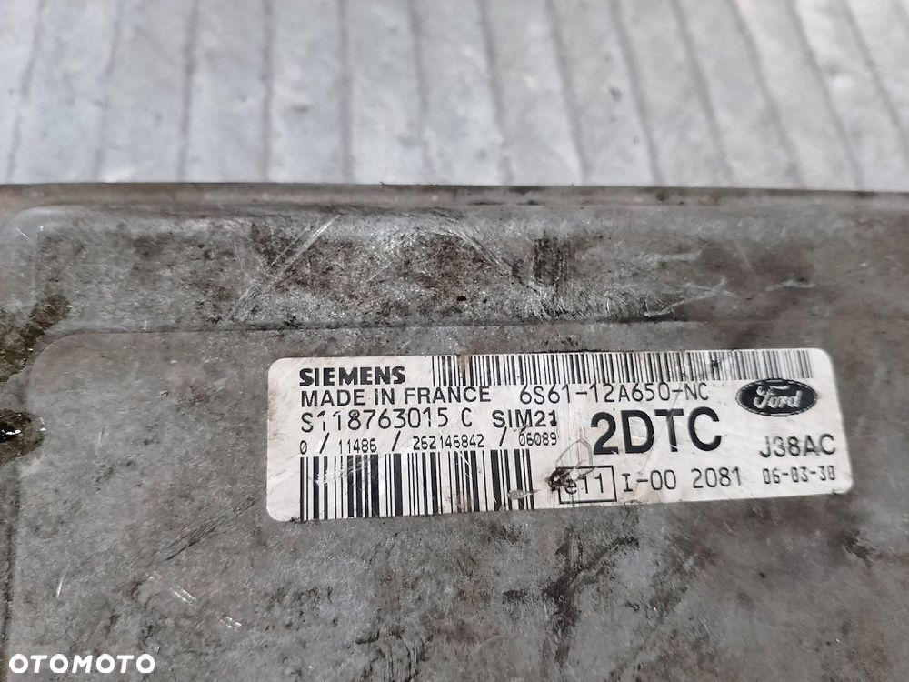 KOMPUTER, STEROWNIK FORD FIESTA MK6 6S61-12A650-NC  S118763015C - 3