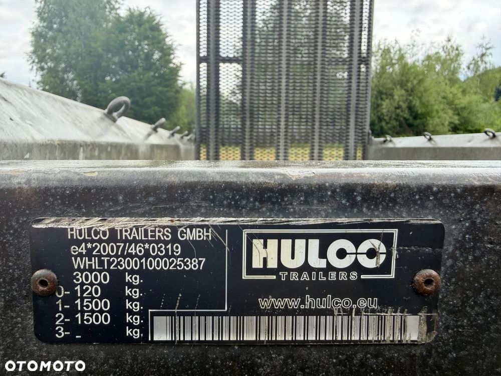 Inny Przyczepa Dwuosiowa Ciężarowa-LAWETA Do Koparek Maszyn Budowlanych. HULCO TERRAX-2 3001-LK.  NAJAZD Pełny Klapa z Bardzo mocnej konstrukcji. Lekki system otwierania najazdu jedną ręką! DMC 3000Kg! Jest To Laweta marki PREMIUM. Dwie ośie hamujące! Pełny ocynk. HULCO to Francuski Producent największy w Europie! Potężna jakość wykonania! Okazja Tanio. Laweta sprowadzona z Norwegii. Zero zużycia jak nówka sztuka! OKAZJA - 4