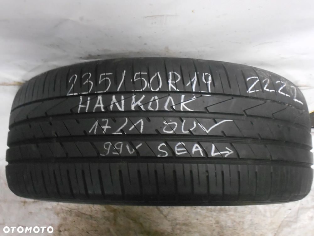 OPONA POJEDYNKA 235/50R19 HANKOOK VENTUS S1 EVO2 SUV SEAL  DOT 1721 7.4MM - 1
