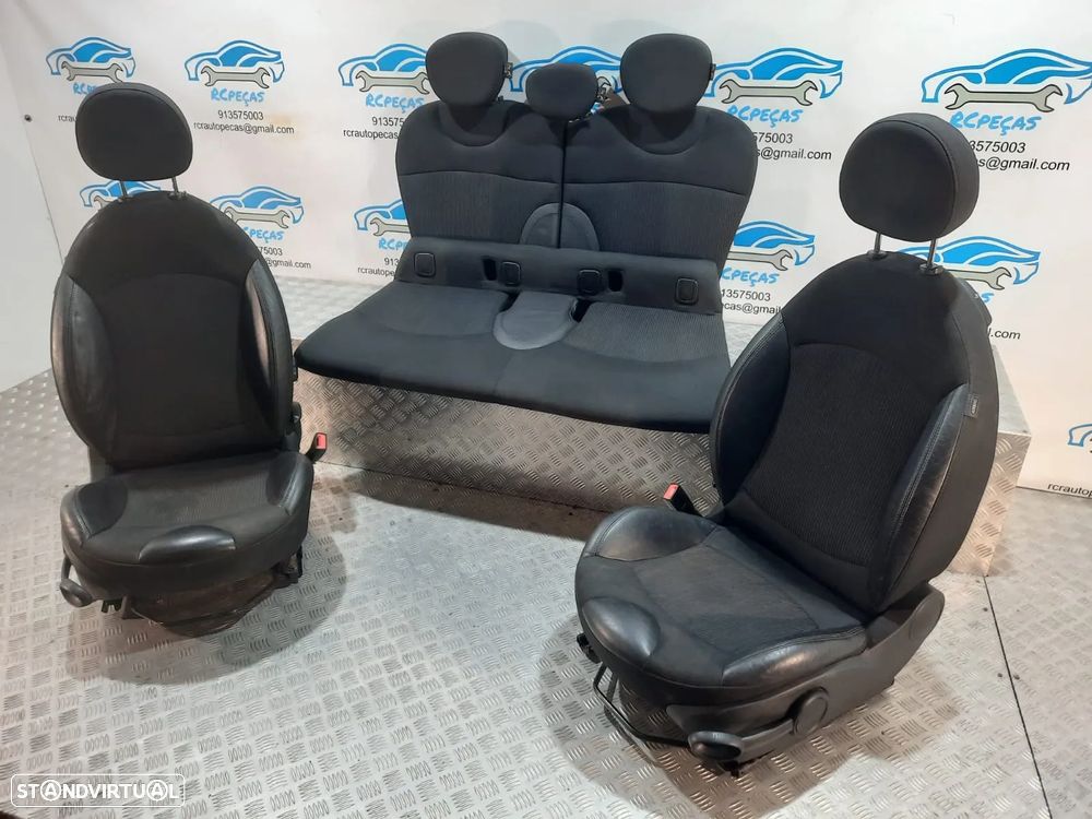 BANCO BANCOS ORIGINAIS MINI COOPER R55 CLUBMAN PELE TECIDO AIRBAG - 2