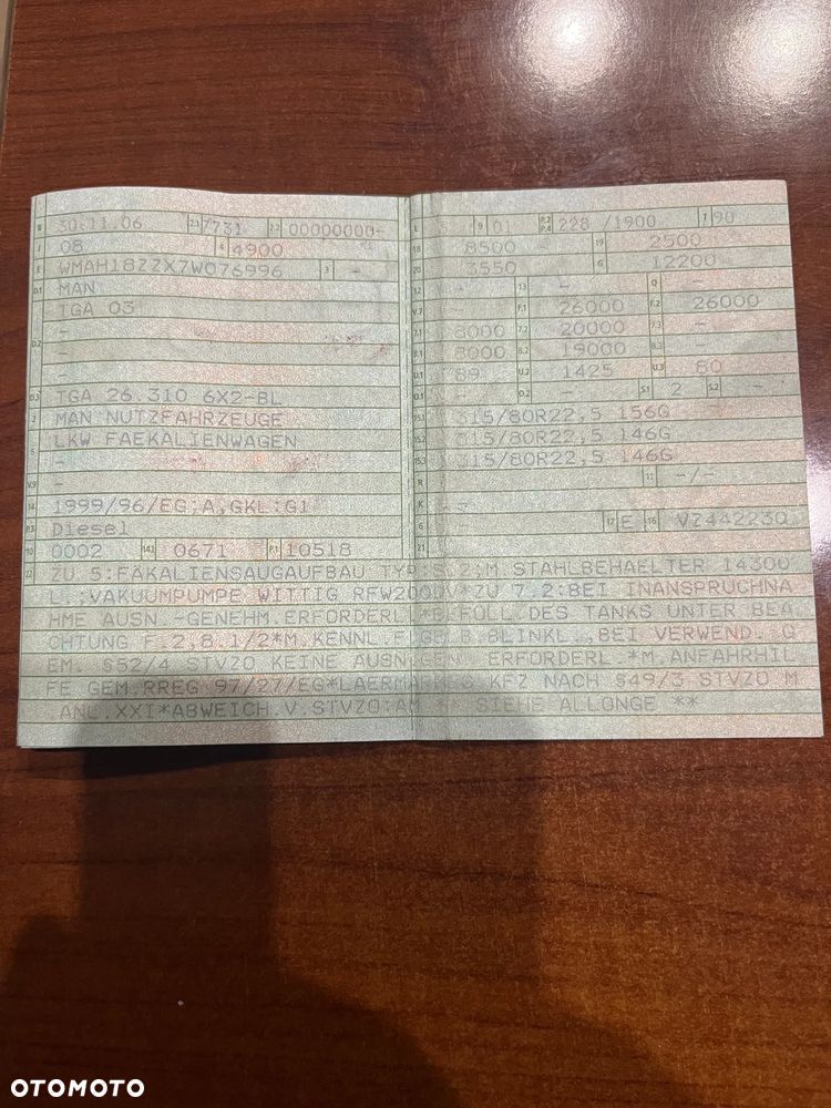 MAN TGA 26.310 6X2-BL - 2