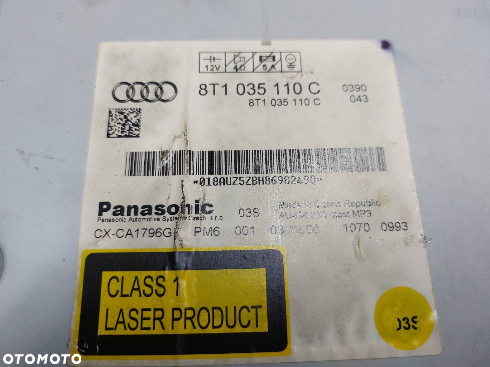ZMIENIARKA AUDI A4 B8 8K2959674G 8T1035110C - 3