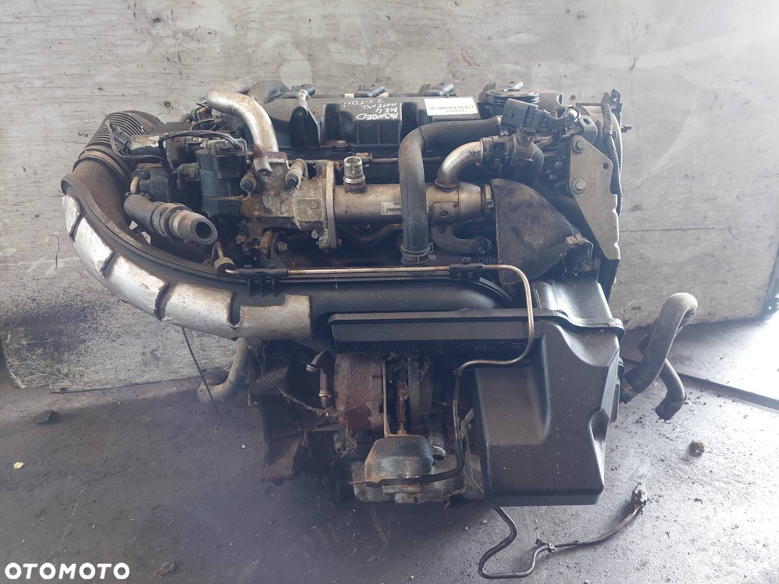 SILNIK DIESEL + POMPA WTRYSKI TURBO MONDEO MK4 2.0 TDCI D4204T QXBA - 2