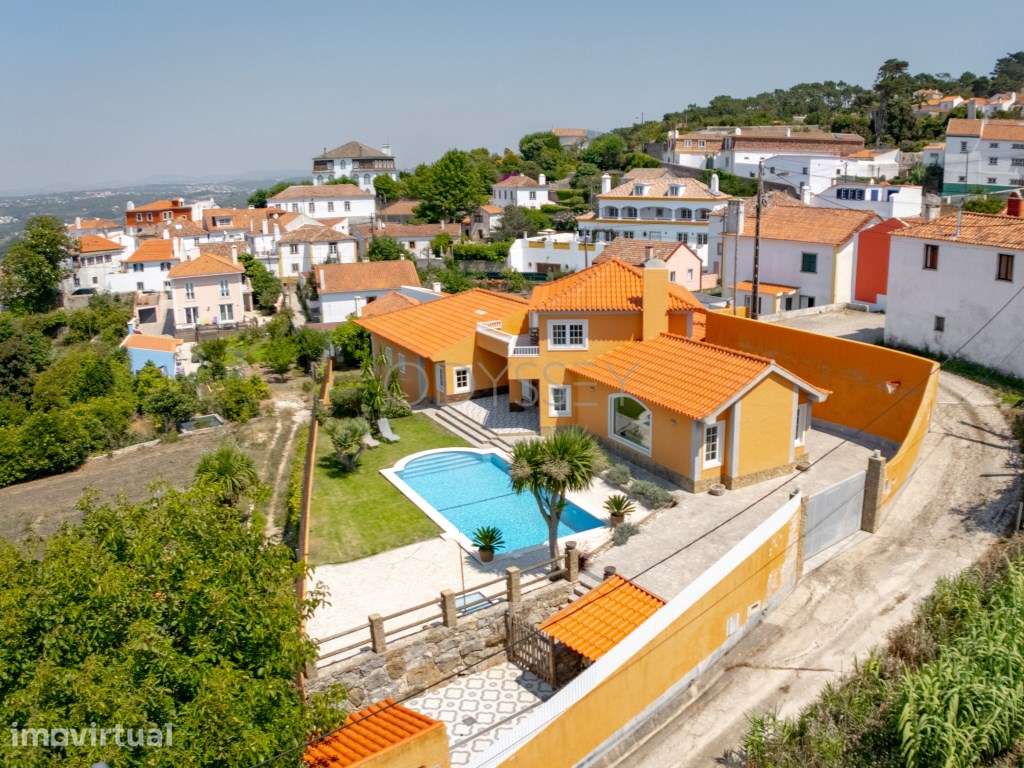 Villa T3 com piscina e vistas panorâmicas aninhada na aldeia histór... - Grande imagem: 5/44