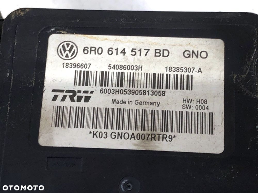 POMPA ABS  SKODA RAPID (NH3, NK3, NK6) 2012 - 2022 1.2 TSI 77 kW [105 KM] benzyna 2012 - 2015 - 5