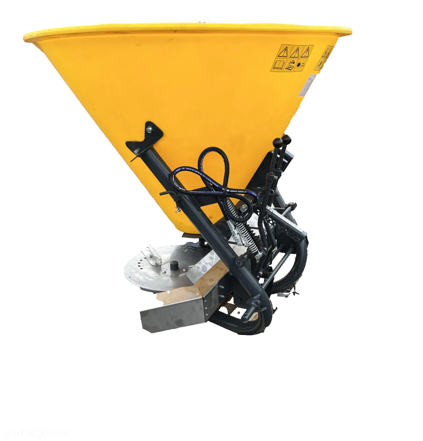 Rozsiewacz nawozów lejowy dwutalerzowy 500 L Hydraulika Langren Transport Raty - 2