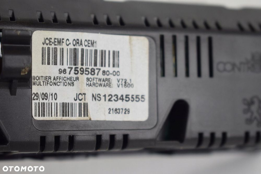 wyświetlacz ekran citroen ds3 9675958780 - 4