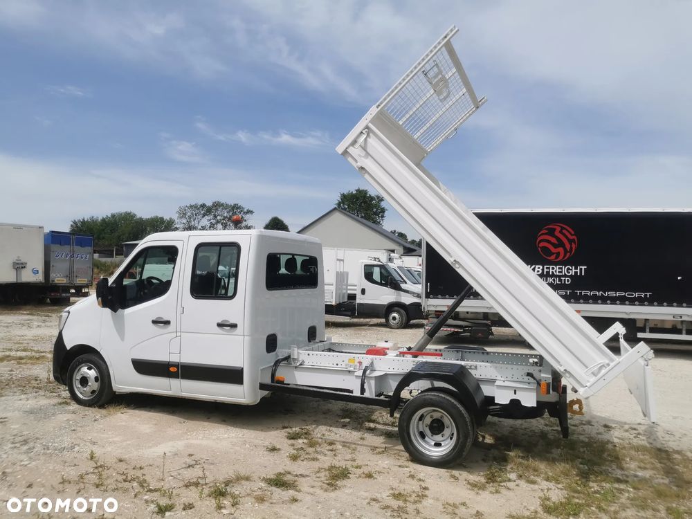 Renault Master 2.3dCi-130KM Brygadówka wywrotka 48.800km przebieg kiper doka Dubel klimatyzacja - 7