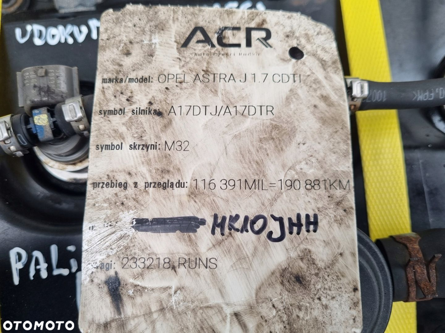 SILNIK KOMPLET Opel Astra III H 1.7 CDTI 125KM udokumentowane 190tyś A17DTR - 10