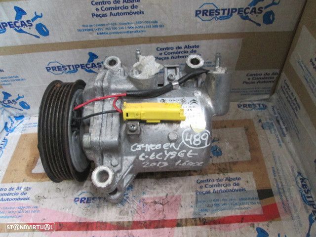 Compressor AC 9806599380 CITROEN C ELYSEE 2013 1.6 HDI CITROEN C ELYSEE 2013 1.6HDI 92CV 4P PRETO SANDEN - 1