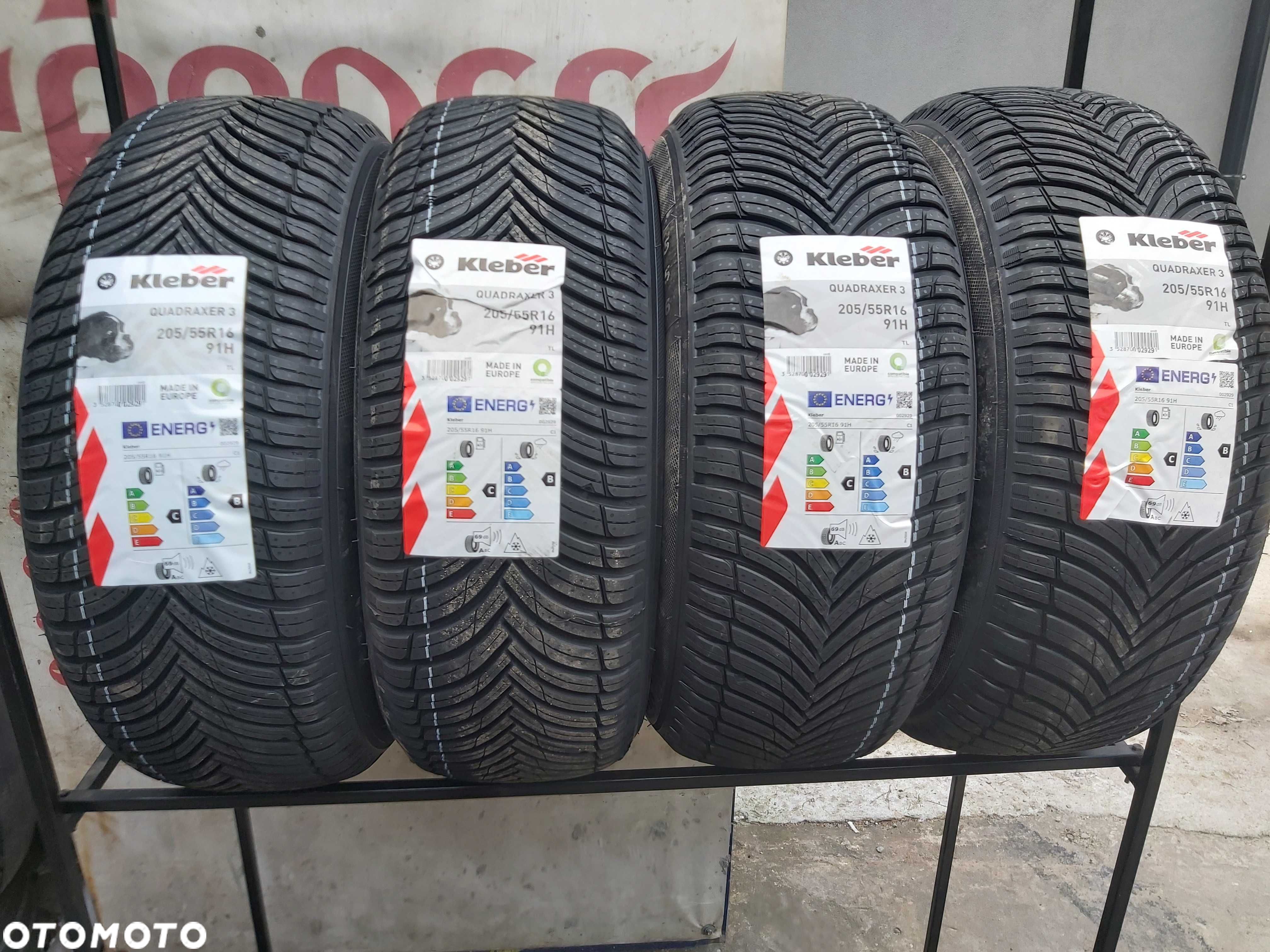 205/55R16 91H Kleber QUADRAXER 3 cztery nowe opony całoroczne - 1