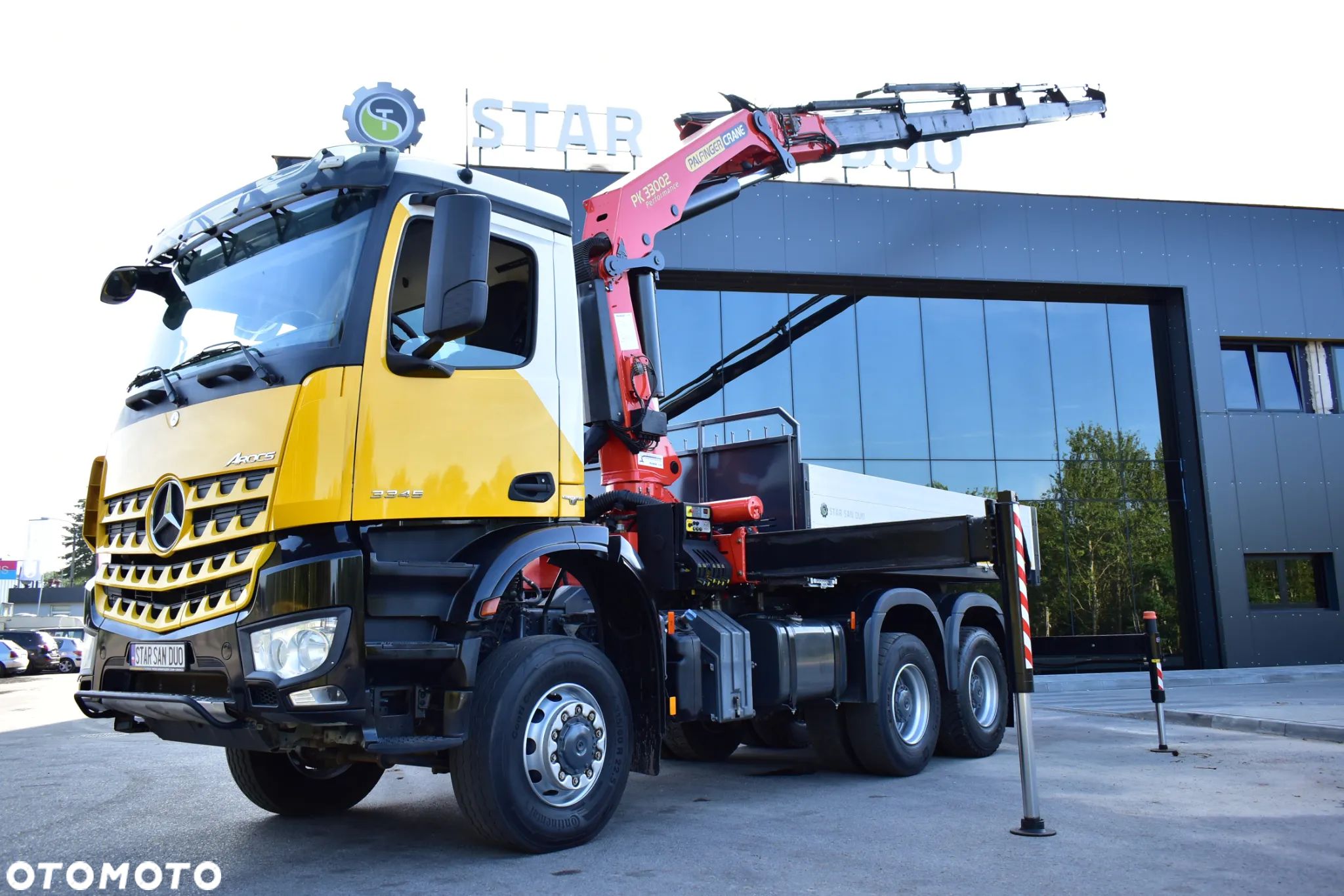 Mercedes-Benz ACTROS 3345 6x6 Palfinger PK 33002 HDS Żuraw Euro 6 Crane Kran - 1