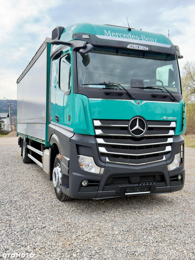 Mercedes-Benz ACTROS 1843 / BURTO-FIRANKA/ KABINA TYPU SALONKA / WINDA  / WIRTUALNY KOKPIT / KAMERY / NOWE OPONY / 18PALET / 8TON ŁADOWNOŚCI / AUTOMAT / DUŻY SILNIK  / SYPIALKA / SERWISOWANY / 2021 / JAK NOWY  / E6 - 10