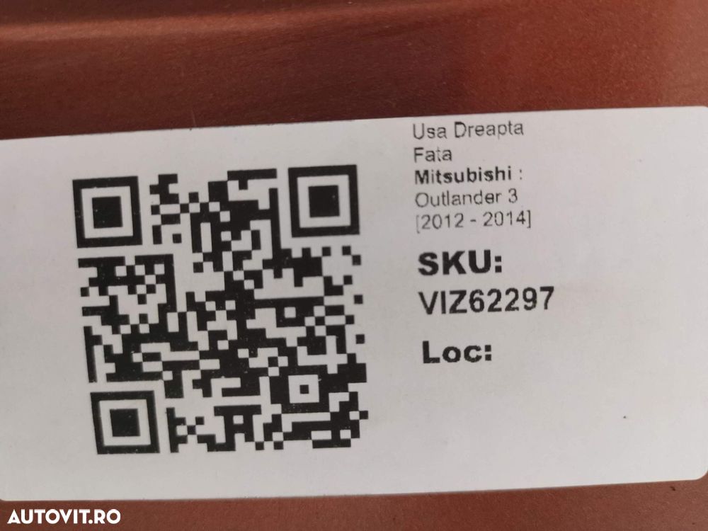 Usa Dreapta Fata Mitsubishi  Outlander 3 [2012 - 2014] Originala Avari - 8