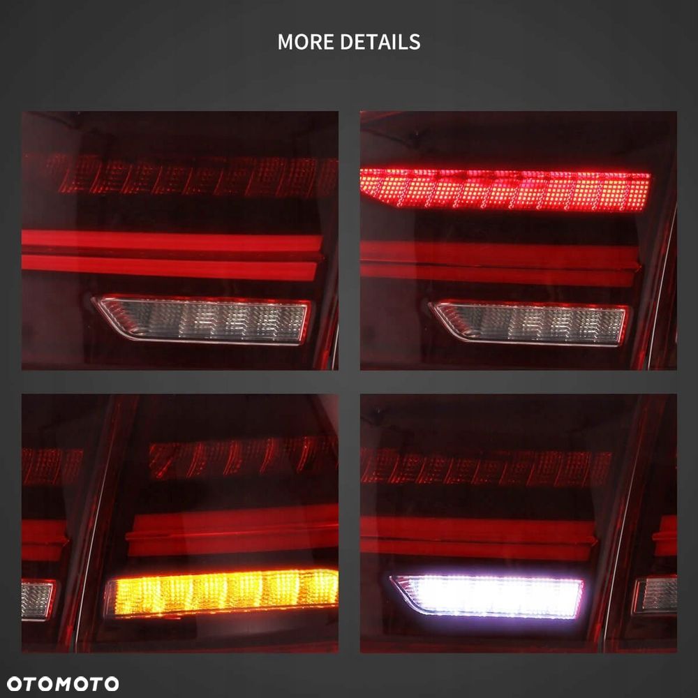 Lampy tyl ne kpl Vland Full LED Diody Tuning Red VW Jetta VI 5c 6 2010-2014 - 11