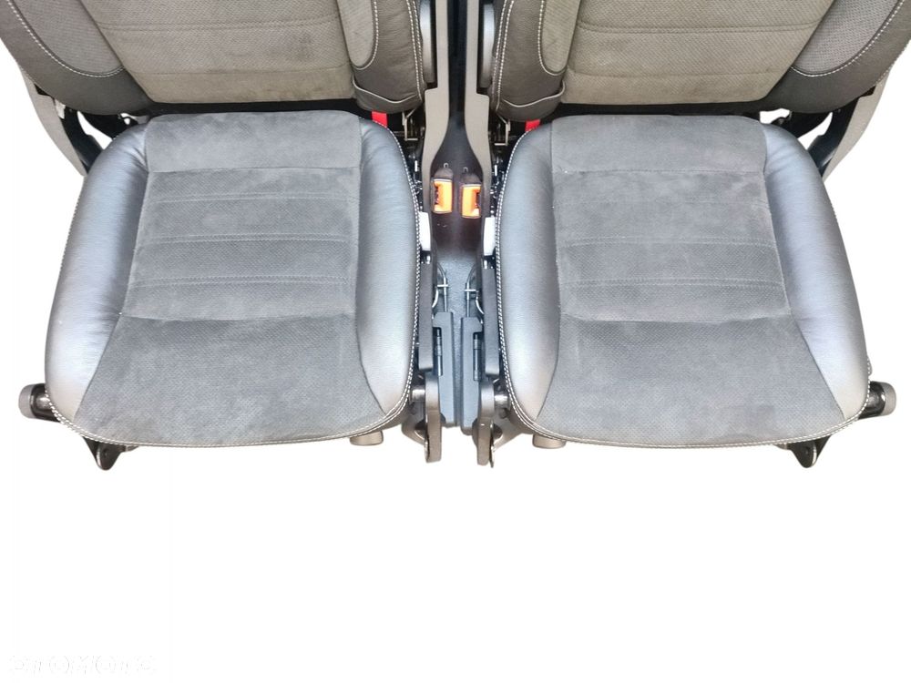 FOTELE 3 RZĄD PASY KOMPLET FORD GALAXY MK2 LIFT (2009-2015) PÓŁSKÓRA - 4