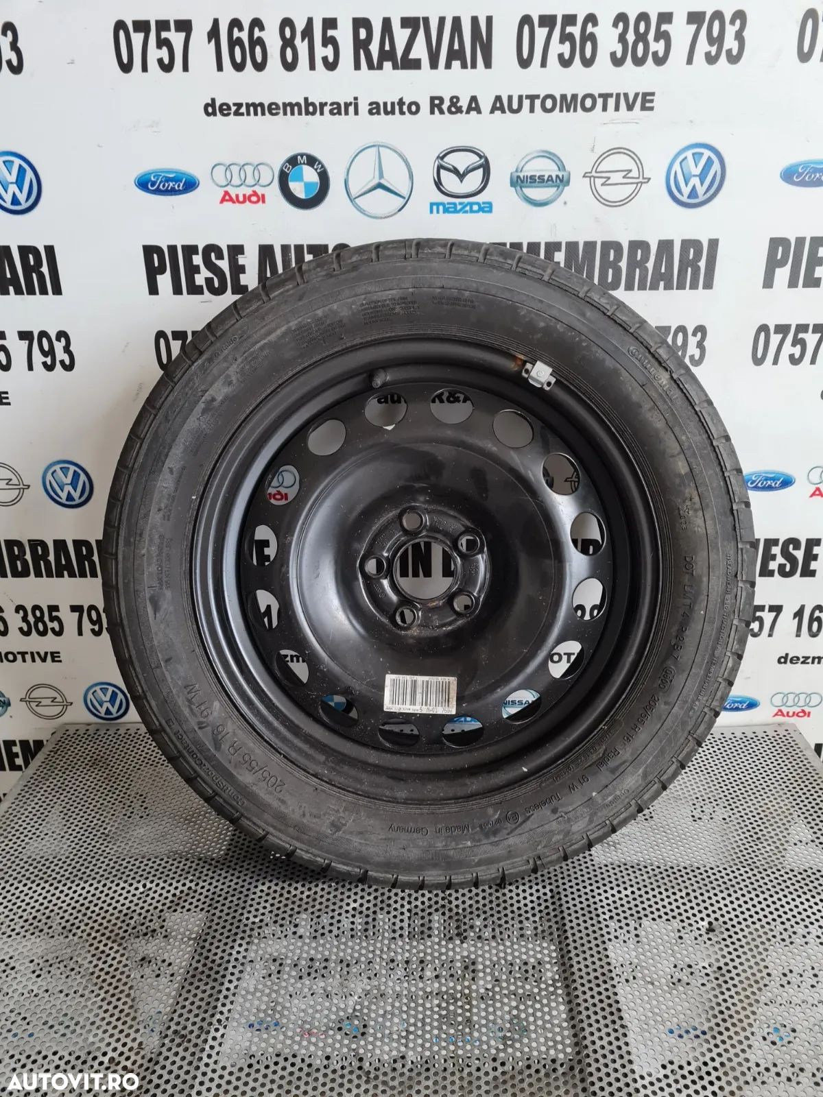 Roata Rezerva R16 5x100 Vw Bora Golf 4 - Dezmembrari Arad - 1